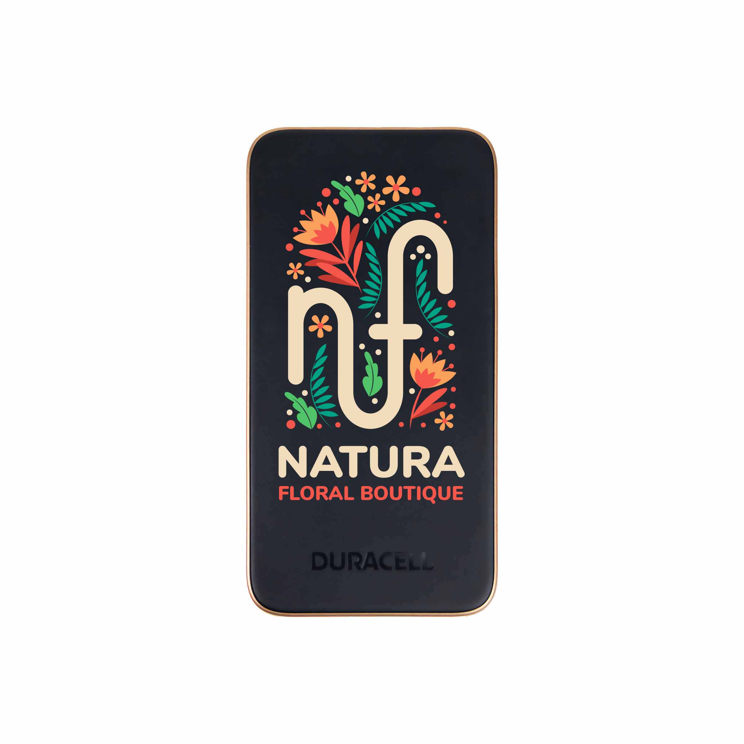 Duracell Powerbank Charge 10 - Personalisierung mit Vollfarbdruck und Schuber