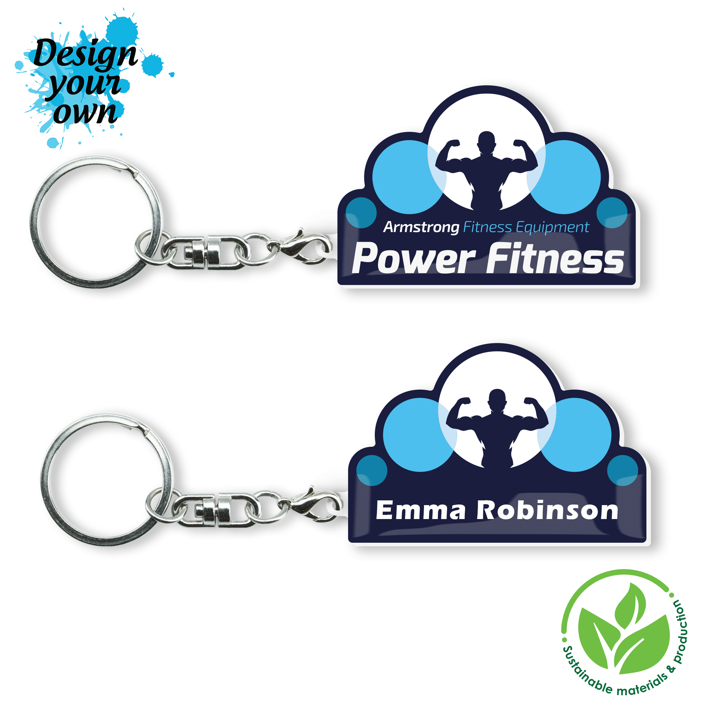 Key Ring Hard Double